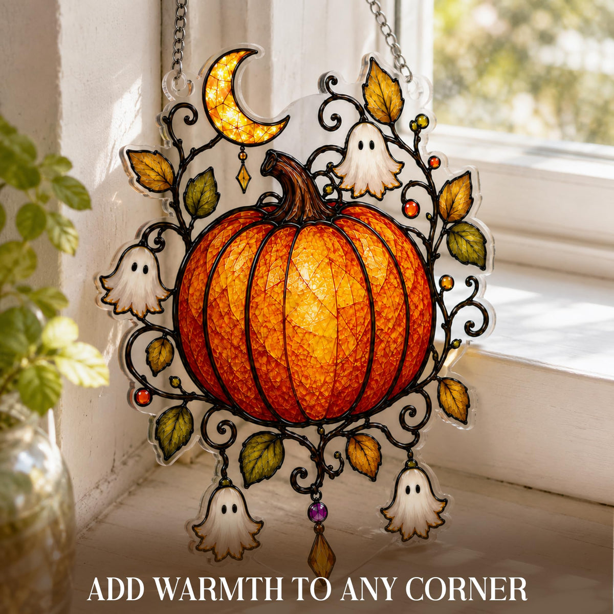 Boo Basket Stuffers for Women, Ghost Pumpkin Ornament