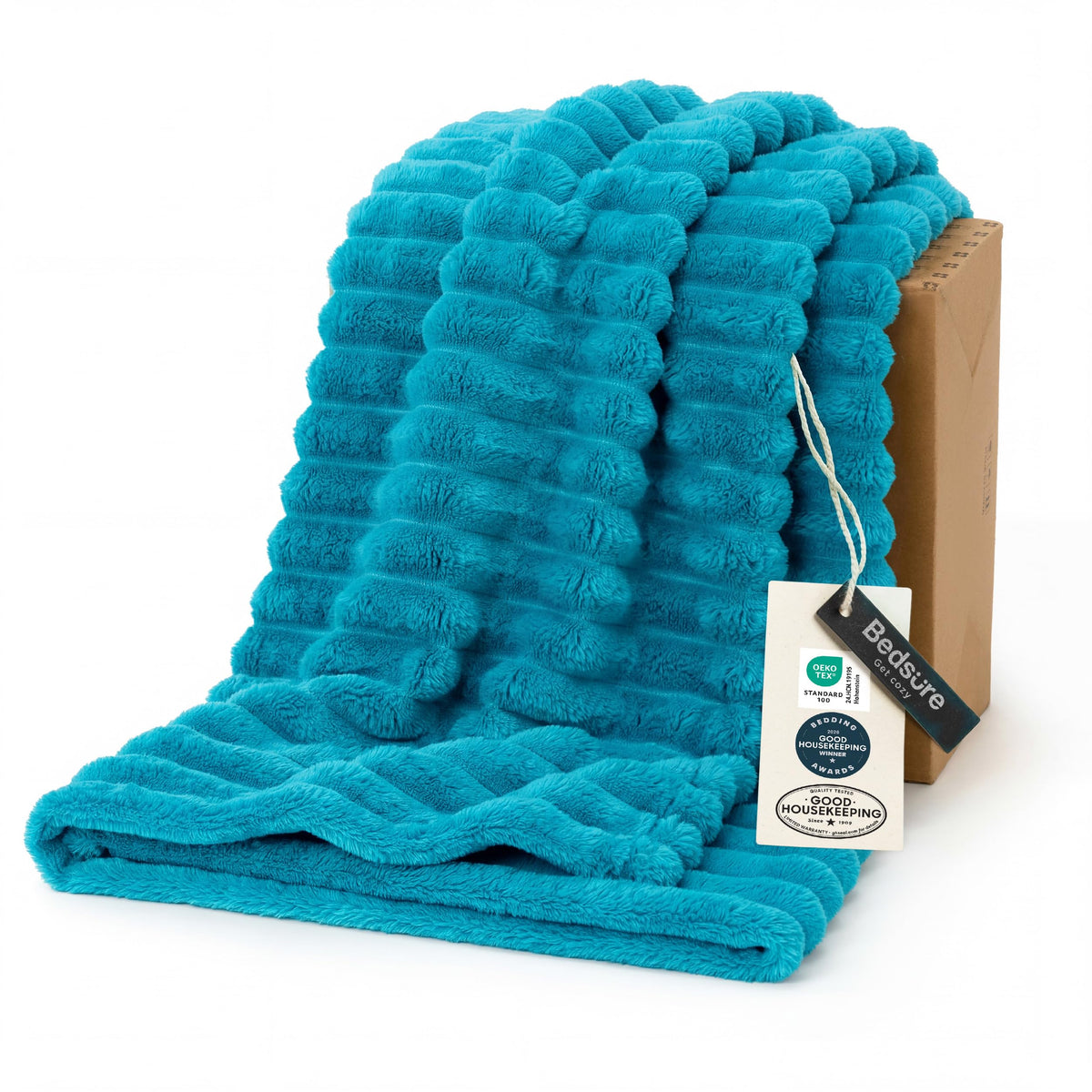 Bedsure Throw Blankets Room Decor - Women Birthday Gift, Soft Fluffy Fleece Cozy Fuzzy Plush Warm White Blanket for Couch Sofa Bed, Bedroom Livingroom Decor, Gifts for Friends, 50x60