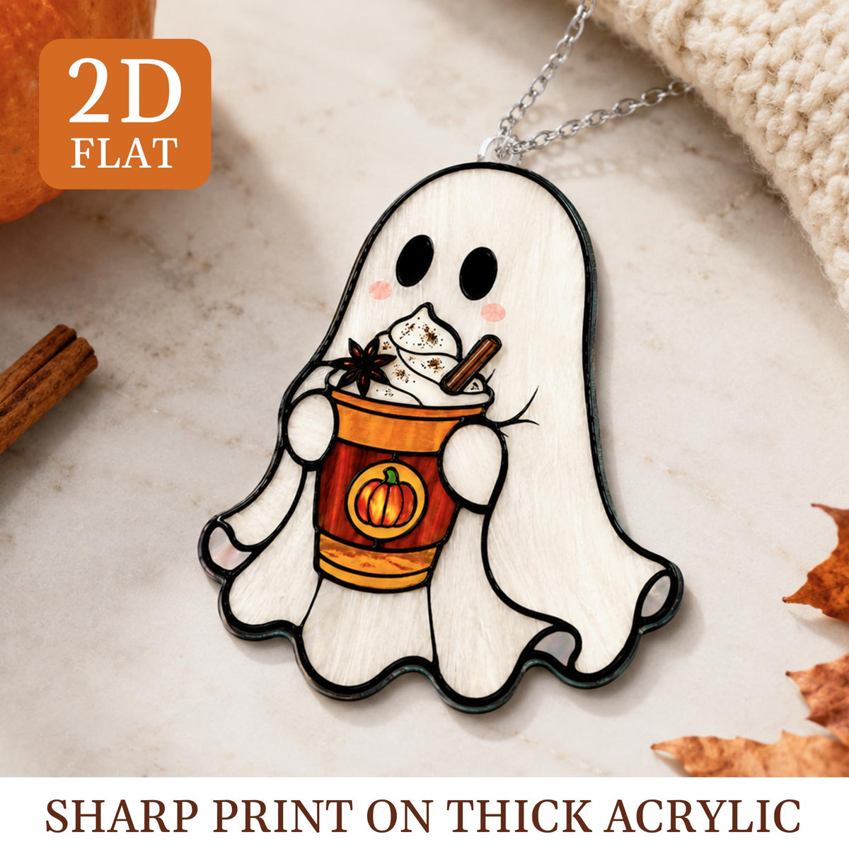 Boo Basket Stuffers for Women, Ghost Pumpkin Ornament