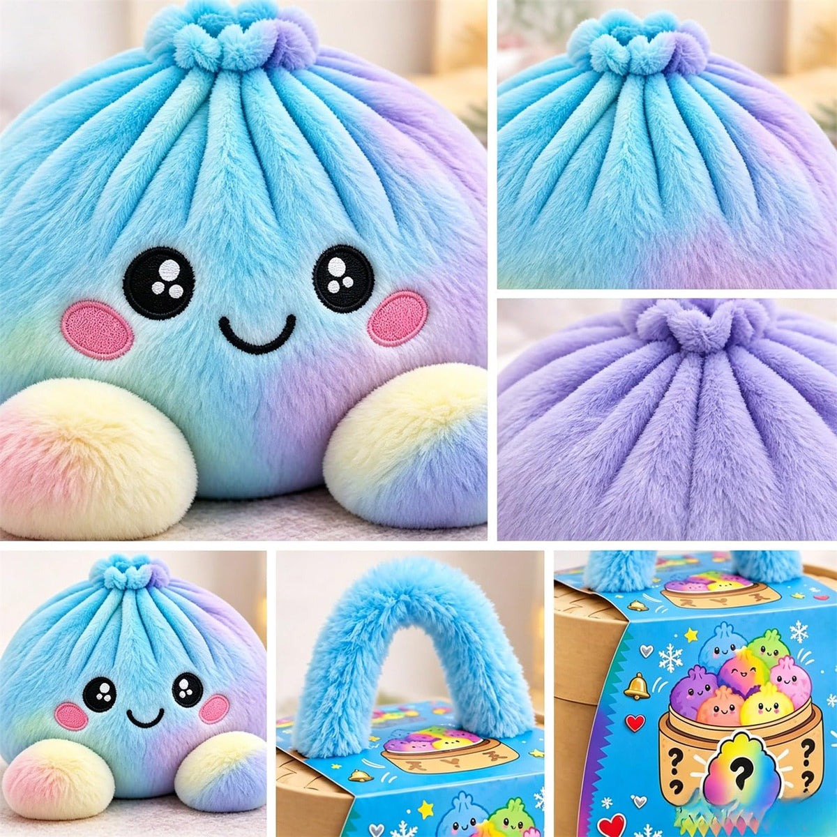 Dumpling Pillow Squishy Jumbo Plush Dumplings Cute
