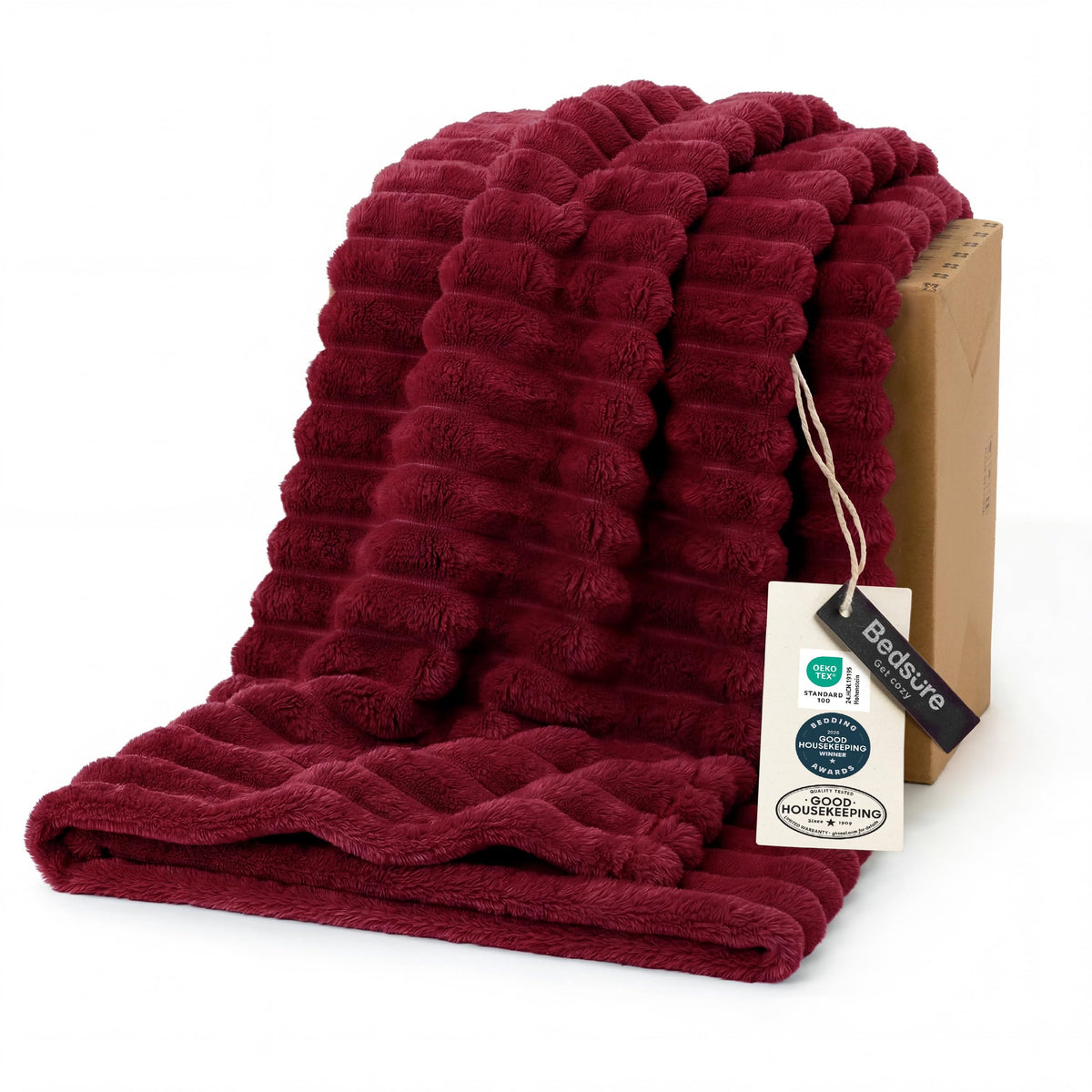 Bedsure Throw Blankets Room Decor - Women Birthday Gift, Soft Fluffy Fleece Cozy Fuzzy Plush Warm White Blanket for Couch Sofa Bed, Bedroom Livingroom Decor, Gifts for Friends, 50x60