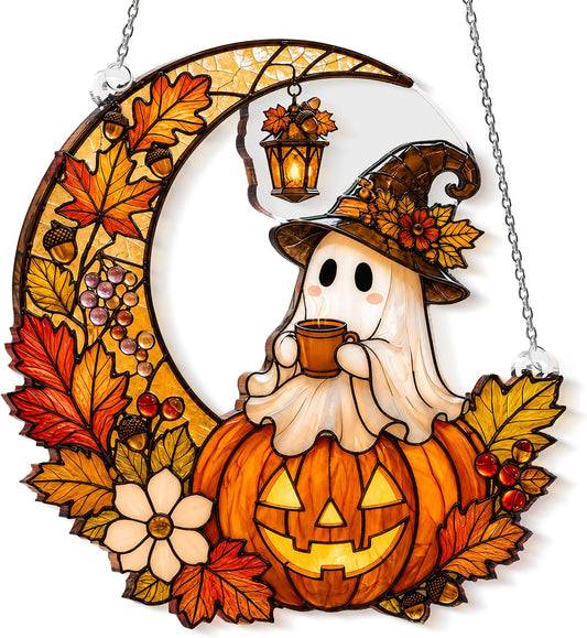 Boo Basket Stuffers for Women, Ghost Pumpkin Ornament