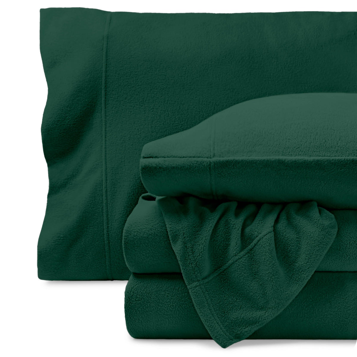 Bare Home Super Soft Fleece Sheet Set (Full, Red)