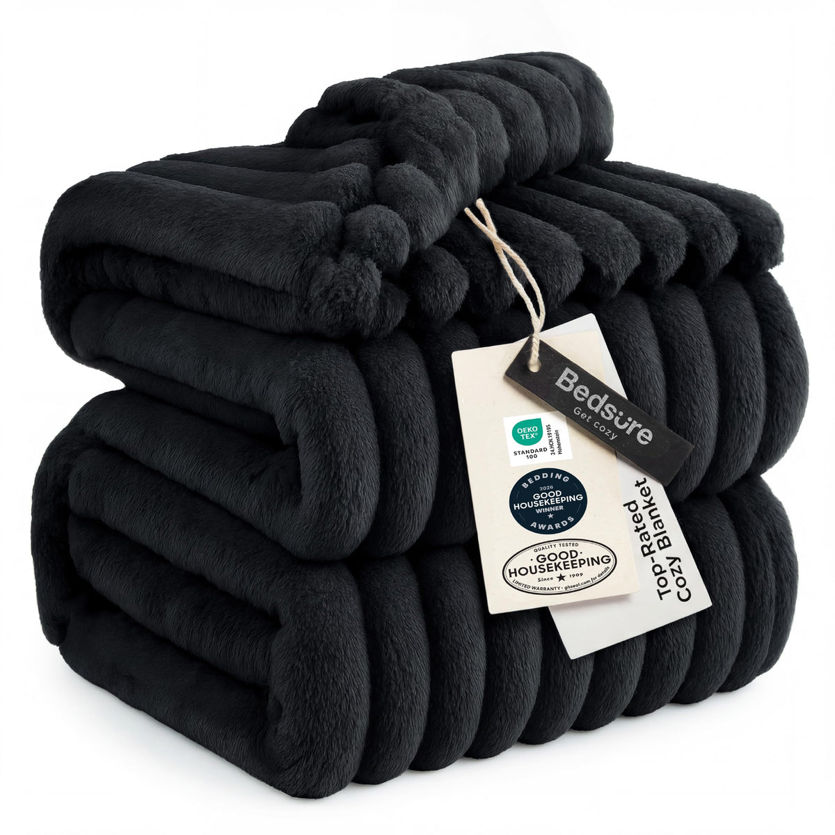 Bedsure Throw Blankets Room Decor - Women Birthday Gift, Soft Fluffy Fleece Cozy Fuzzy Plush Warm White Blanket for Couch Sofa Bed, Bedroom Livingroom Decor, Gifts for Friends, 50x60