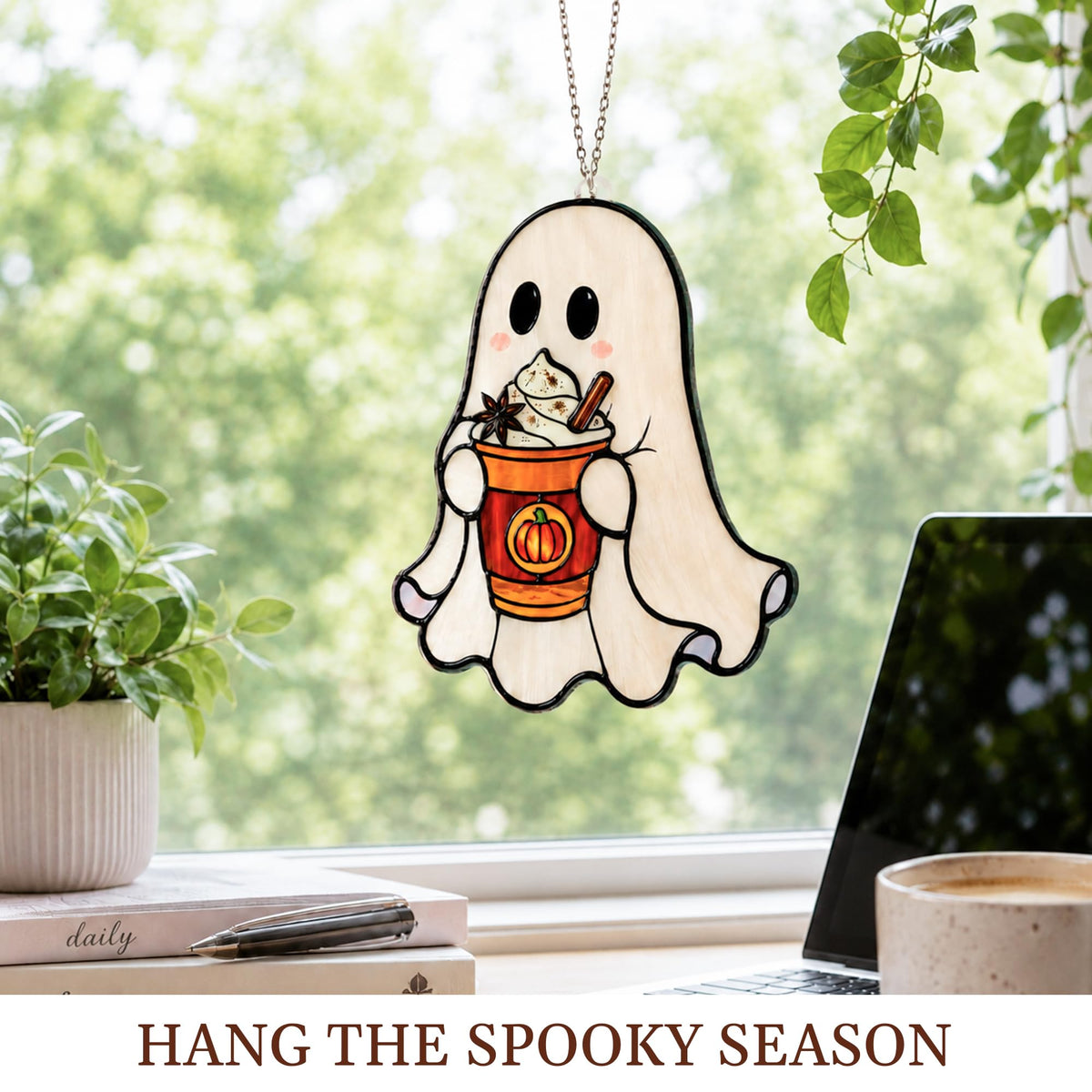 Boo Basket Stuffers for Women, Ghost Pumpkin Ornament