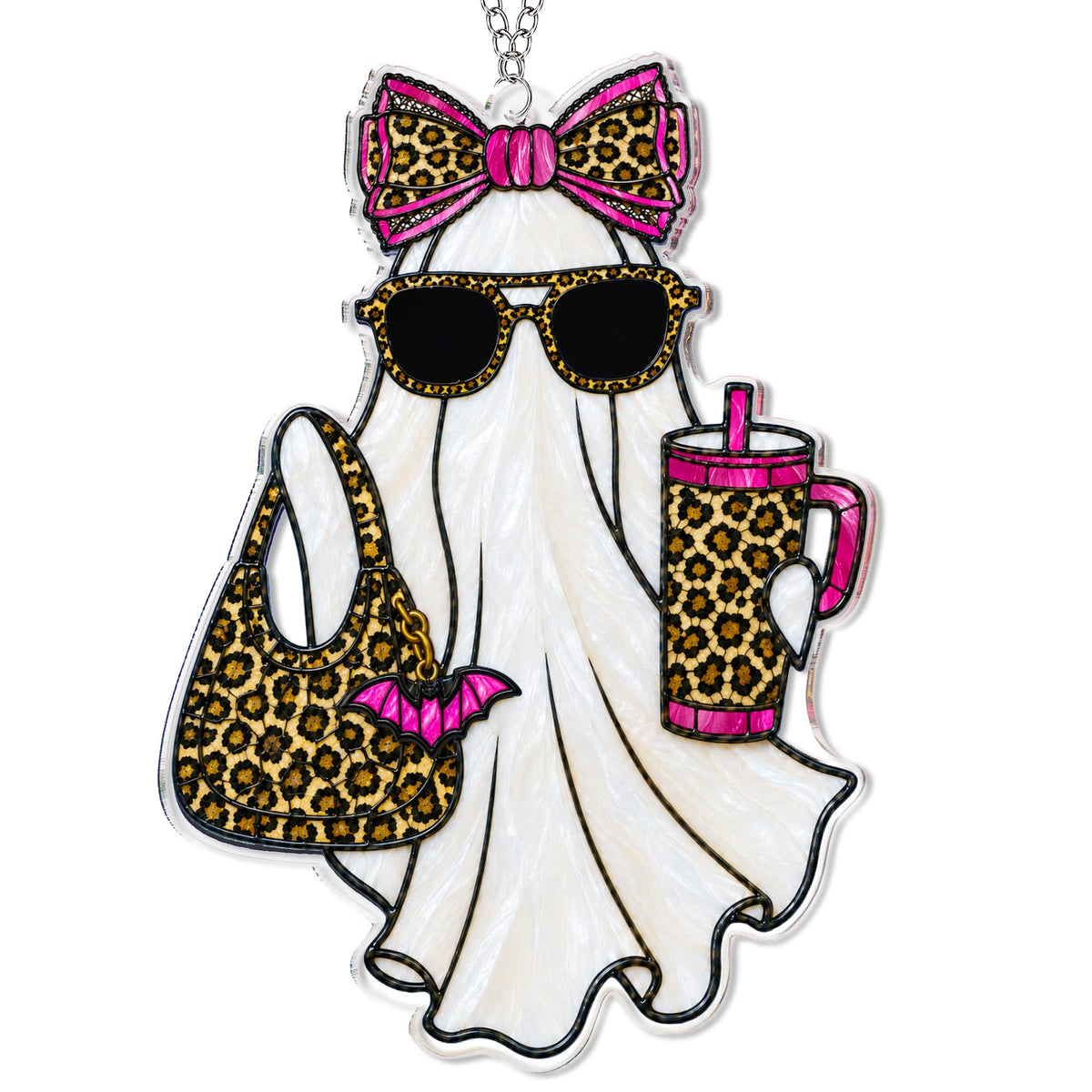 Boo Basket Stuffers for Women, Ghost Pumpkin Ornament