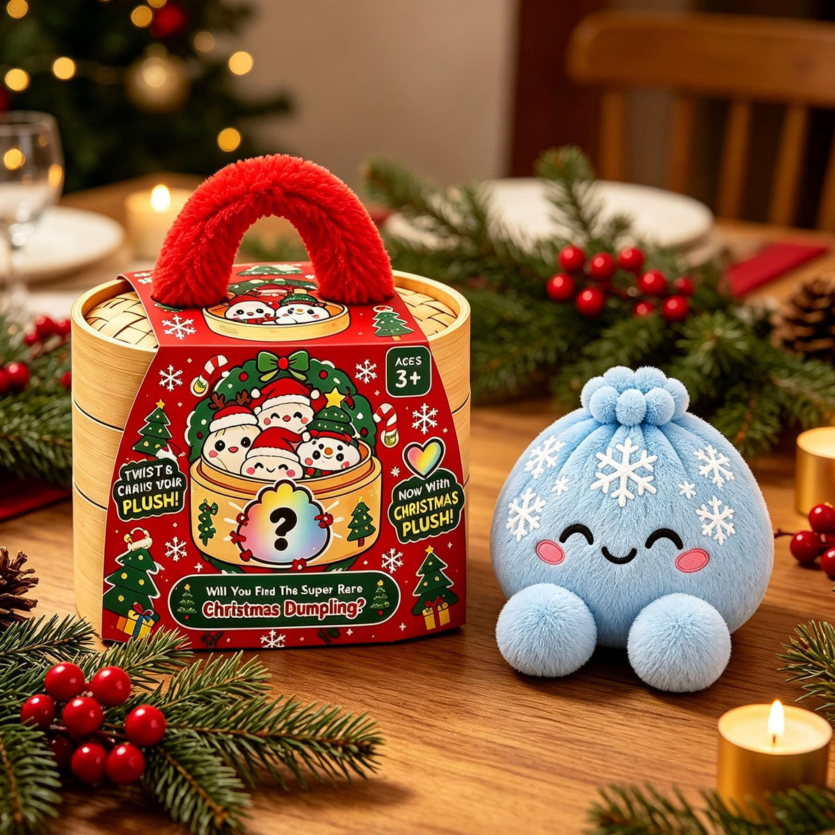 Dumpling Pillow Squishy Jumbo Plush Dumplings Cute