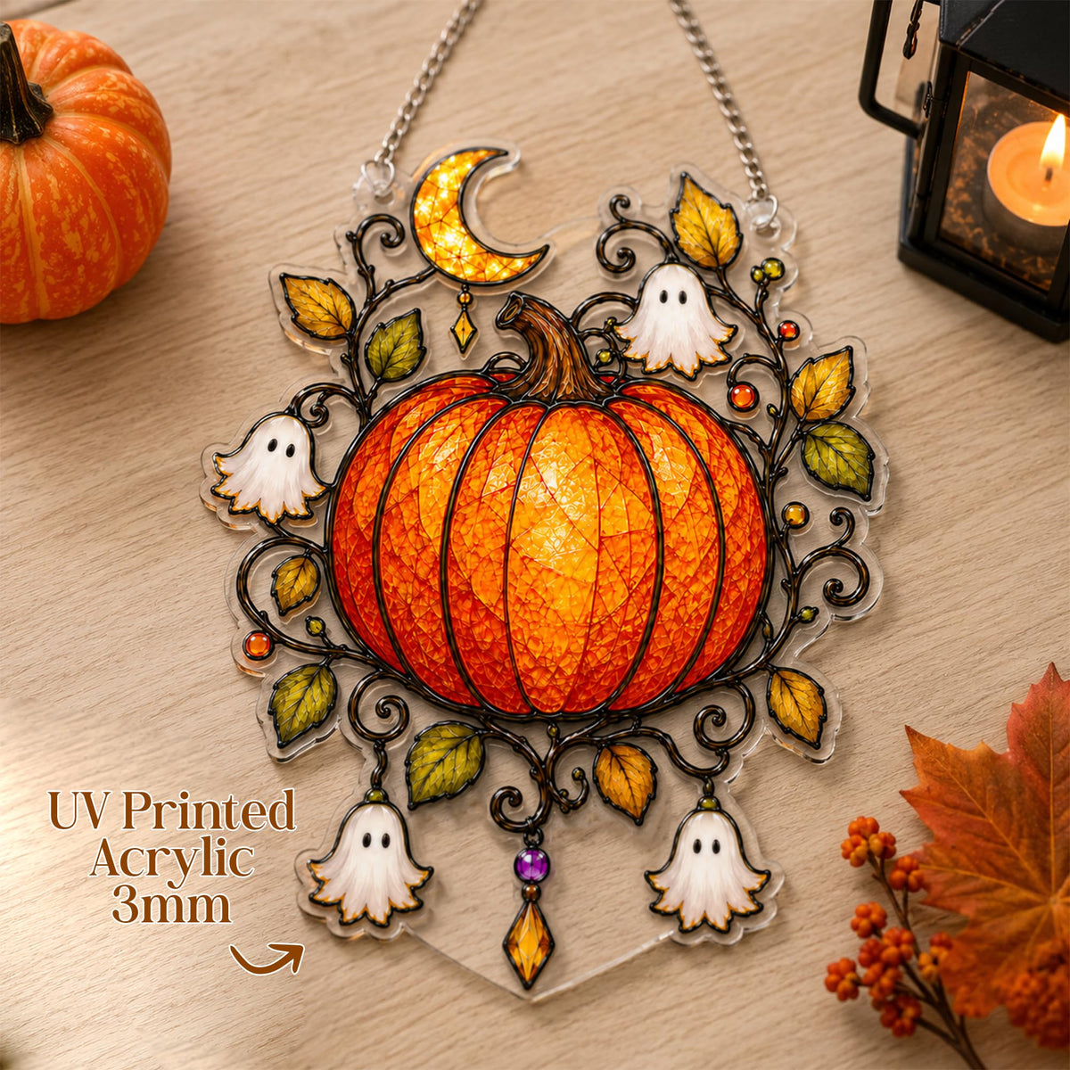 Boo Basket Stuffers for Women, Ghost Pumpkin Ornament