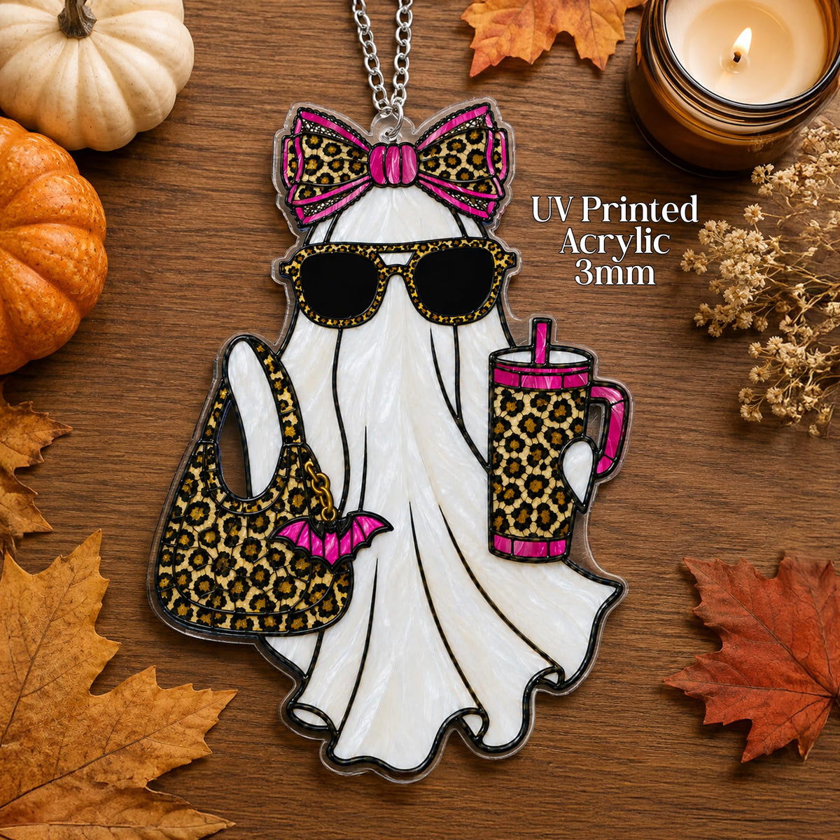 Boo Basket Stuffers for Women, Ghost Pumpkin Ornament