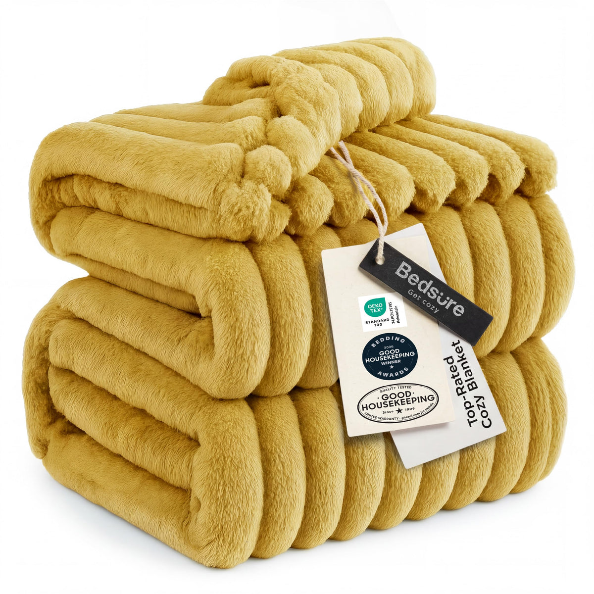 Bedsure Throw Blankets Room Decor - Women Birthday Gift, Soft Fluffy Fleece Cozy Fuzzy Plush Warm White Blanket for Couch Sofa Bed, Bedroom Livingroom Decor, Gifts for Friends, 50x60