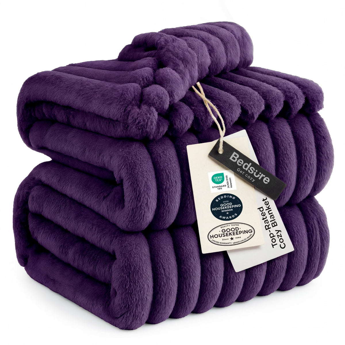 Bedsure Throw Blankets Room Decor - Women Birthday Gift, Soft Fluffy Fleece Cozy Fuzzy Plush Warm White Blanket for Couch Sofa Bed, Bedroom Livingroom Decor, Gifts for Friends, 50x60